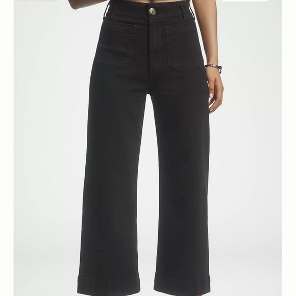 Anthropologie Maeve The Colette High-Rise Crop Wide-Leg Jeans - Picture 2 of 8